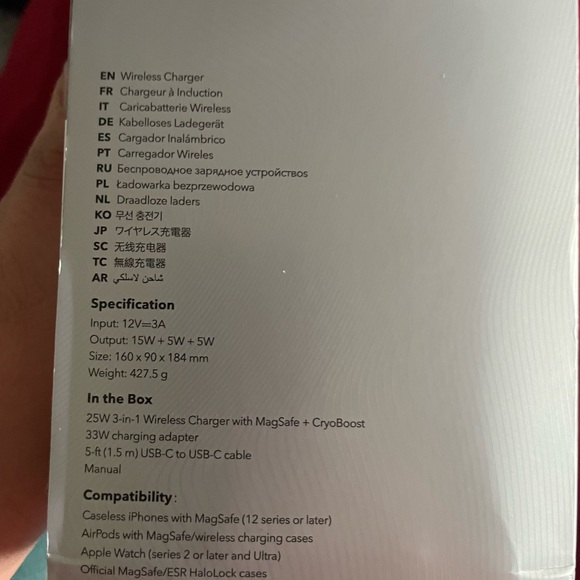 ESR 25W 3-in-1 Charger with MagSafe - White - Picture 3 of 8